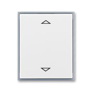 Kryt spínače žaluziového s krátkocestným ovladačem, 3299E-A00110 04, ABB, Element, bílá / ledová šedá (ABB, Element, bílá / ledová šedá)