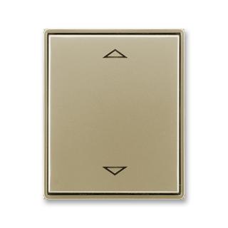 Kryt spínače žaluziového s krátkocestným ovladačem, 3299E-A00110 33, ABB, Time®, Time® Arbo, šampaňská (ABB, Time®, Time® Arbo, šampaňská)