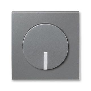 Kryt stmívače s krátkocestným ovladačem, 3299M-A00100 73, ABB, Neo® Tech, ocelová / titanová (ABB, Neo® Tech, ocelová / titanová)