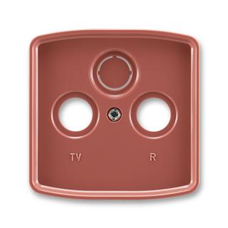 Kryt zásuvky anténní TV+R(+SAT), 5011A-A00300 R2, ABB (ABB, Tango, vřesová červená)