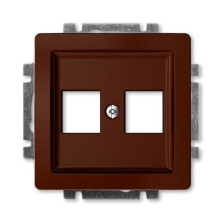 Kryt zásuvky komunikační, 5014G-A02018 H1, ABB, Swing®, Swing®L, hnědá (ABB, Swing®, Swing®L, hnědá)