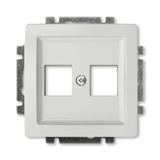 Kryt zásuvky komunikační, 5014G-A02018 S1, ABB, Swing®, Swing®L, světle šedá (ABB, Swing®, Swing®L, světle šedá)