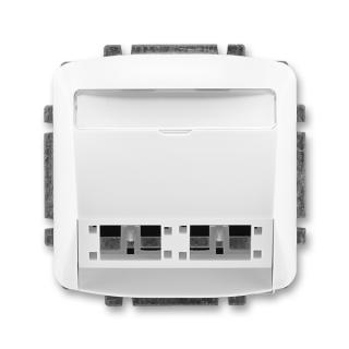 Kryt zásuvky komunikační a datové, pro moduly RM freenet, 5014A-A00420 B, ABB, Tango, bílá (ABB, Tango, bílá)