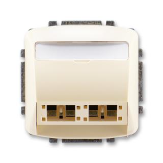 Kryt zásuvky komunikační a datové, pro moduly RM freenet, 5014A-A00420 C, ABB, Tango, slonová kost (ABB, Tango, slonová kost)