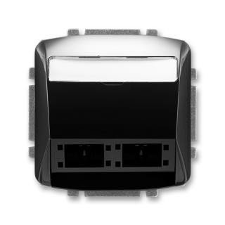 Kryt zásuvky komunikační a datové, pro moduly RM freenet, 5014A-A00420 N, ABB (ABB, Tango, černá)