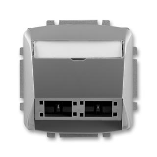 Kryt zásuvky komunikační a datové, pro moduly RM freenet, 5014A-A00420 S2, ABB, Tango, kouřová šedá (ABB, Tango, kouřová šedá)