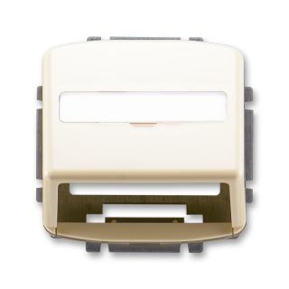 Kryt zásuvky komunikační a datové, repro, pro nosnou masku, 5014A-A100 C, ABB (ABB, Tango, slonová kost)