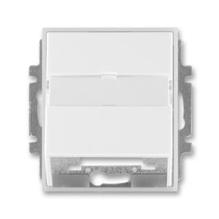 Kryt zásuvky komunikační a datové, repro, pro nosnou masku, 5014E-A00100 01, ABB, Time®, Element®, bílá / ledová bílá (ABB, Time®, Element®, bílá / ledová bílá)