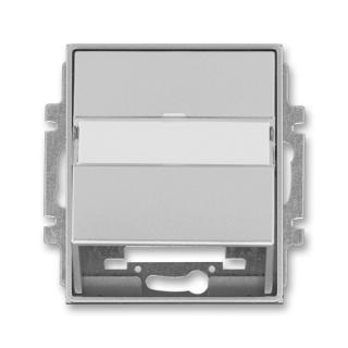Kryt zásuvky komunikační a datové, repro, pro nosnou masku, 5014E-A00100 08, ABB, Time®, Time® Arbo, titanová (ABB, Time®, Time® Arbo, titanová)