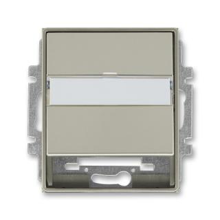 Kryt zásuvky komunikační a datové, repro, pro nosnou masku, 5014E-A00100 32, ABB, Time®, Time® Arbo, starostříbrná (ABB, Time®, Time® Arbo, starostříbrná)