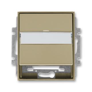 Kryt zásuvky komunikační a datové, repro, pro nosnou masku, 5014E-A00100 33, ABB, Time®, Time® Arbo, šampaňská (ABB, Time®, Time® Arbo, šampaňská)