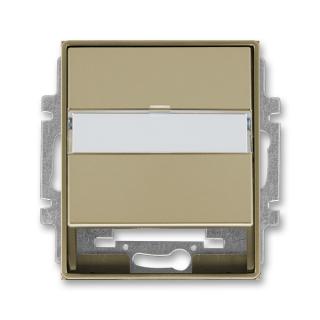 Kryt zásuvky komunikační a datové, repro, pro nosnou masku, (5014E-A00100 33) (ABB, Time®, Time® Arbo, šampaňská)