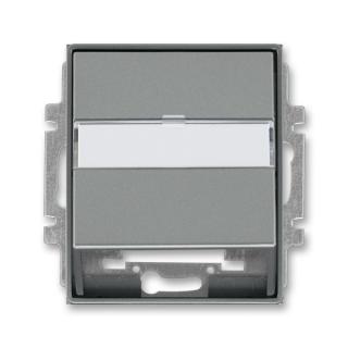 Kryt zásuvky komunikační a datové, repro, pro nosnou masku, 5014E-A00100 36, ABB, Time®, Time® Arbo, ocelová (ABB, Time®, Time® Arbo, ocelová)