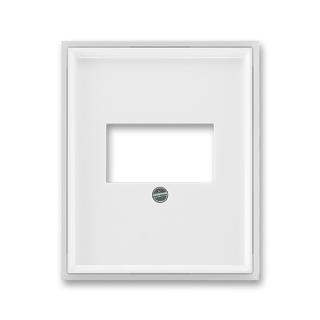 Kryt zásuvky komunikační, přímé, 5014E-A00040 01, ABB, Time®, Element®, bílá / ledová bílá (ABB, Time®, Element®, bílá / ledová bílá)