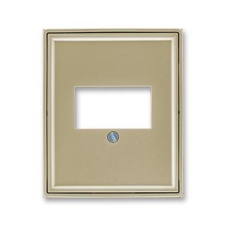 Kryt zásuvky komunikační, přímé, 5014E-A00040 33, ABB, Time®, Time® Arbo, šampaňská (ABB, Time®, Time® Arbo, šampaňská)