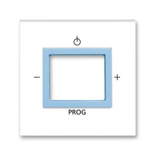 Kryt zesilovače s tunerem FM, (3299M-A40200 41) (ABB,  Neo®, bílá / ledová modrá)