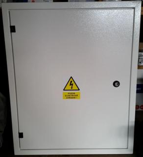 Rozvaděč elektroměrový,RE 1.1, plechový, 3-fázový, 1x dvousazbový, ČEZ, barva bílá