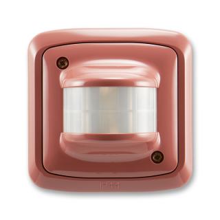 Spínač automatický s rovinným snímáním, 1 relé, IP 44, 3299A-C22184 R2, ABB, Tango, vřesová červená (ABB, Tango, vřesová červená)