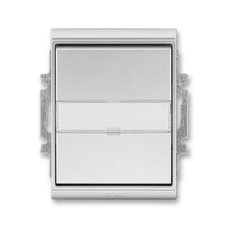 Spínač řazení 1/0 (ovládač), s prosvětleným polem, IP 44, 3558E-A80920 08, ABB, Time®, titanová (ABB, Time®, titanová)