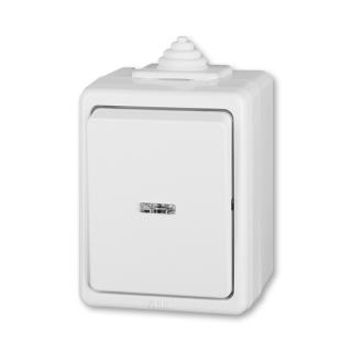 Spínač řazení 1/0So, 1/0S (ovládač), IP 44, 3553-91922 B, ABB, Praktik, bílá (ABB, Praktik, bílá)
