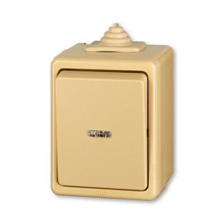 Spínač řazení 2S, IP 44, 3553-02922 D, ABB, Praktik, béžová (ABB, Praktik, béžová)