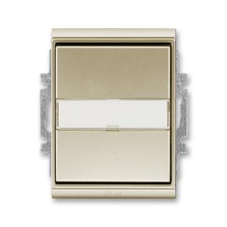 Spínač řazení 6/0 (ovládač přepínací), IP 44, popisové pole, 3558E-A86910 33, ABB, Time®, šampaňská (ABB, Time®, šampaňská)