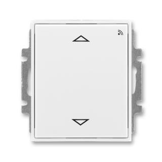 Spínač žaluziový s krátkocestným ovl., s přijímačem RF signálu, 3299E-A33108 03, ABB, Time®, Element®, bílá / bílá (ABB, Time®, Element®, bílá / bílá)