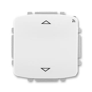 Spínač žaluziový s krátkocestným ovladačem, s přijímačem RF, 3299A-A33108 B, ABB, Tango, bílá (ABB, Tango, bílá)