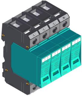 Svodič přepětí PO II 4 280V/40 kA (82.004), SEZ-KIWA