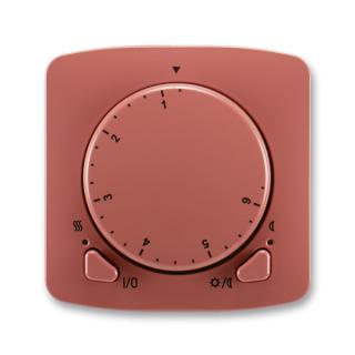 Termostat univerzální otočný - ovládací část, 3292A-A10101 R2, ABB, Tango, vřesová červená (ABB, Tango, vřesová červená)