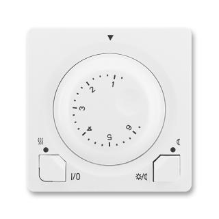 Termostat univerzální otočný - ovládací část, 3292G-A10101 B1, ABB, Swing®, Swing®L, jasně bílá (ABB, Swing®, Swing®L, jasně bílá)