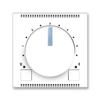 Termostat univerzální otočný - ovládací část, 3292M-A10101 41, ABB (ABB,  Neo®, bílá / ledová modrá)