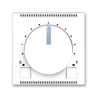 Termostat univerzální otočný - ovládací část, 3292M-A10101 41, ABB,  Neo®, bílá / ledová modrá (ABB,  Neo®, bílá / ledová modrá)