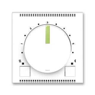 Termostat univerzální otočný - ovládací část, 3292M-A10101 42, ABB,  Neo®, bílá / ledová zelená (ABB,  Neo®, bílá / ledová zelená)