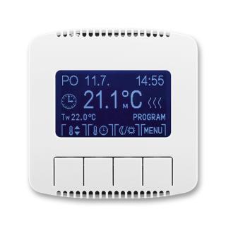 Termostat univerzální programovatelný - ovládací část, 3292A-A10301 B, ABB (ABB, Tango, bílá)