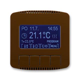 Termostat univerzální programovatelný - ovládací část, 3292A-A10301 H, ABB, Tango, hnědá (ABB, Tango, hnědá)