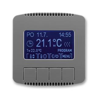 Termostat univerzální programovatelný - ovládací část, 3292A-A10301 S2, ABB, Tango, kouřová šedá (ABB, Tango, kouřová šedá)