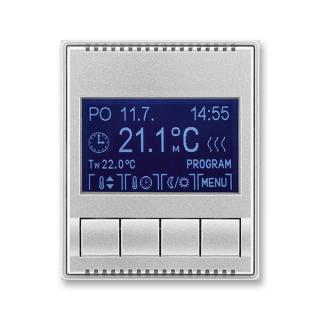 Termostat univerzální programovatelný - ovládací část, 3292E-A10301 08, ABB, Time®, Time® Arbo, titanová (ABB, Time®, Time® Arbo, titanová)