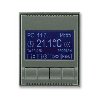 Termostat univerzální programovatelný - ovládací část, 3292E-A10301 34, ABB, Time®, Time® Arbo, antracitová (ABB, Time®, Time® Arbo, antracitová)
