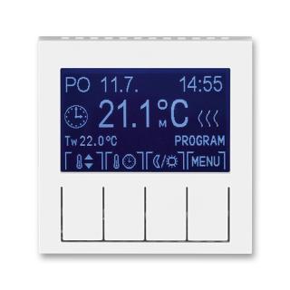Termostat univerzální programovatelný - ovládací část, 3292H-A10301 01, ABB, Levit®, bílá / ledová bílá (ABB, Levit®, bílá / ledová bílá)