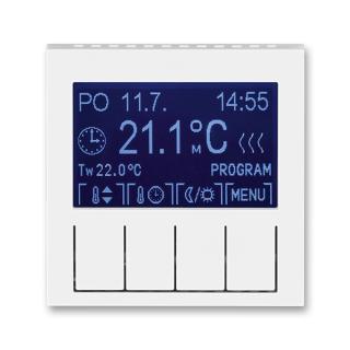 Termostat univerzální programovatelný - ovládací část, (3292H-A10301 03) (ABB, Levit®, bílá / bílá)