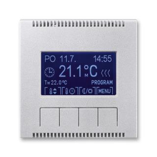 Termostat univerzální programovatelný - ovládací část, 3292M-A10301 08, ABB, Neo® Tech, titanová (ABB, Neo® Tech, titanová)