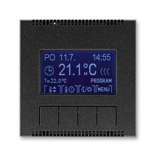 Termostat univerzální programovatelný - ovládací část, 3292M-A10301 37, ABB, Neo® Tech, onyx (ABB, Neo® Tech, onyx)