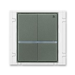 Vysílač radiofrekvenčního (RF) signálu čtyřtlačítkový, 3299E-A11908 34, ABB, Time®, Time® Arbo, antracitová (ABB, Time®, Time® Arbo, antracitová)