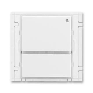 Vysílač radiofrekvenčního (RF) signálu dvojtlačítkový, 3299E-A21908 01, ABB, Time®, Element®, bílá / ledová bílá (ABB, Time®, Element®, bílá / ledová bílá)