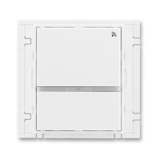 Vysílač radiofrekvenčního (RF) signálu dvojtlačítkový, 3299E-A21908 03, ABB, Time®, Element®, bílá / bílá (ABB, Time®, Element®, bílá / bílá)