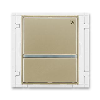 Vysílač radiofrekvenčního (RF) signálu dvojtlačítkový, 3299E-A21908 33, ABB, Time®, Time® Arbo, šampaňská (ABB, Time®, Time® Arbo, šampaňská)