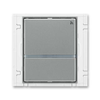Vysílač radiofrekvenčního (RF) signálu dvojtlačítkový, 3299E-A21908 36, ABB, Time®, Time® Arbo, ocelová (ABB, Time®, Time® Arbo, ocelová)