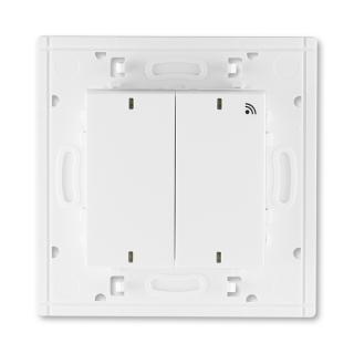 Vysílač RF dvojnásobný, nástěnný, 3299H-A11908 01, ABB, Levit®, bílá / ledová bílá (ABB, Levit®, bílá / ledová bílá)