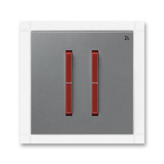 Vysílač RF signálu, nástěnný, dvojnásobný, 3299M-A11908 71, ABB, Neo® Tech, ocelová / teracotta (ABB, Neo® Tech, ocelová / teracotta)